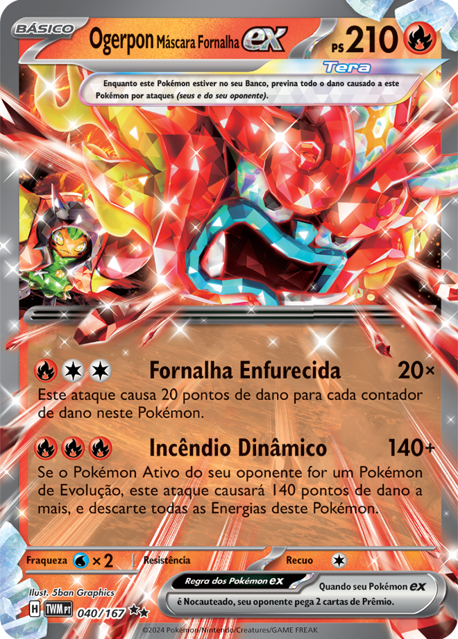 Hearthflame Mask Ogerpon ex (TWM 040)