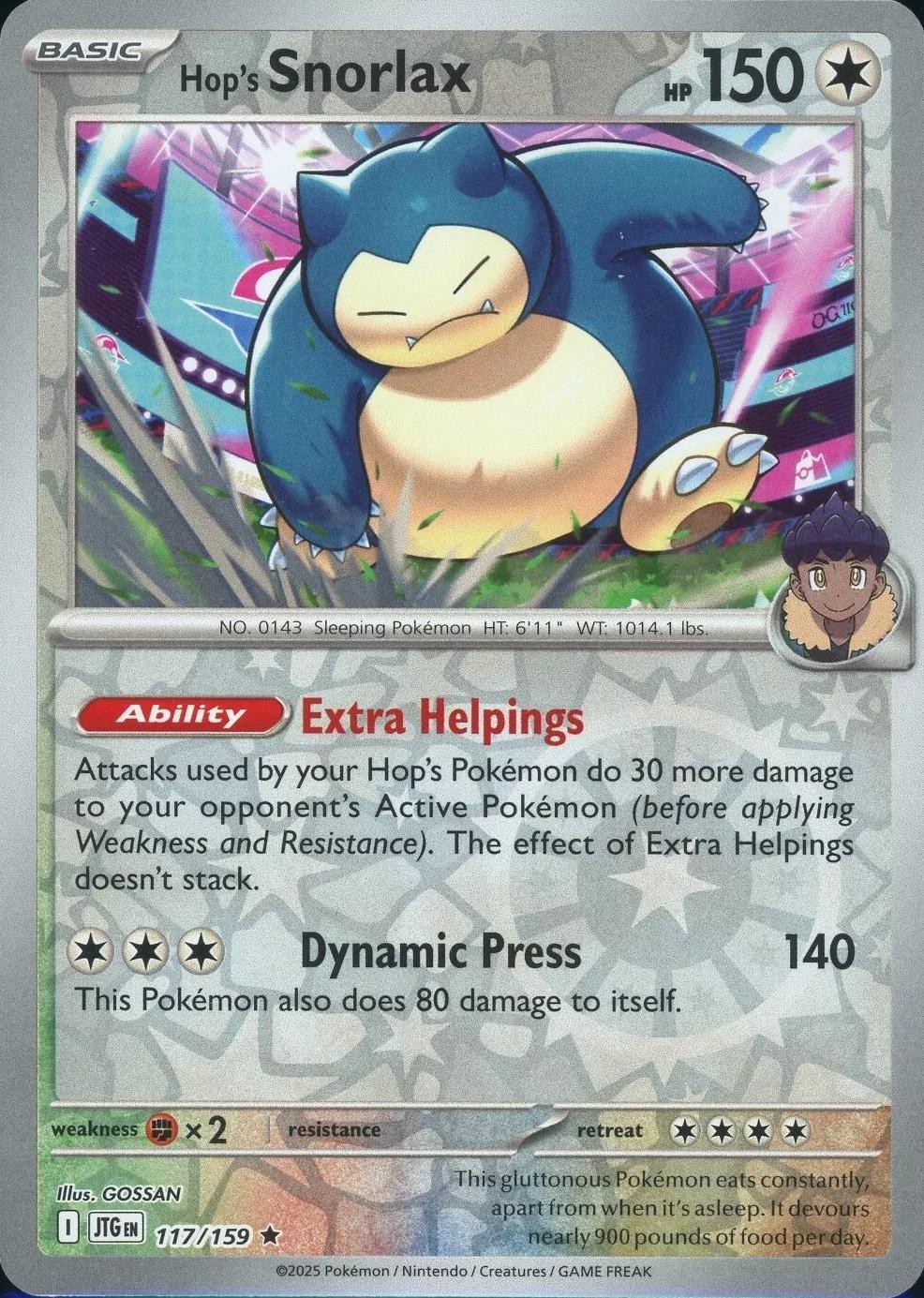 Hop's Snorlax (JTG 117)