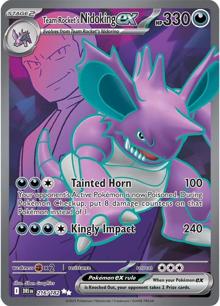 Team Rocket's Nidoking ex (DRI 216)