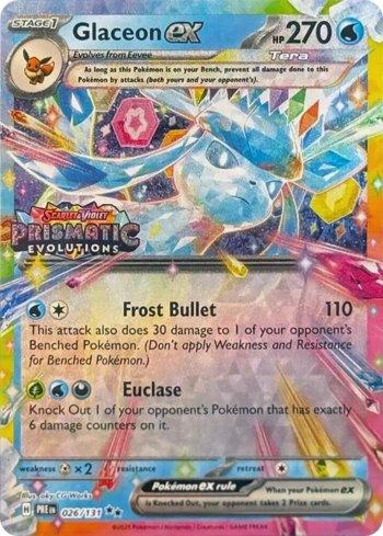 Glaceon ex (xPRE 026) Stamped