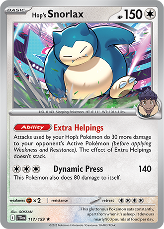 Hop's Snorlax (JTG 117)