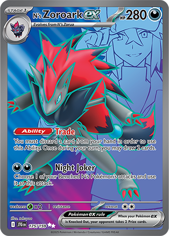 N's Zoroark ex (JTG 175)