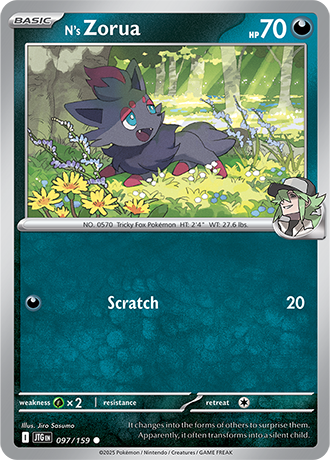 N's Zorua (JTG 097)