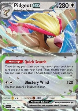 Pidgeot ex (OBF 164)