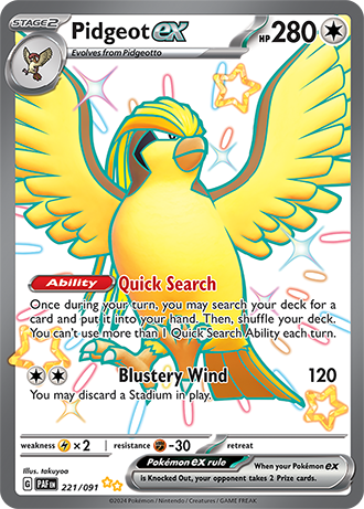 Pidgeot ex (PAF 221)