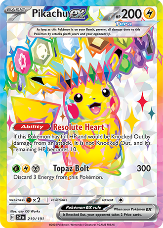 Pikachu ex (SSP 219)
