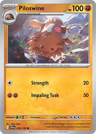 Piloswine (JTG 078)