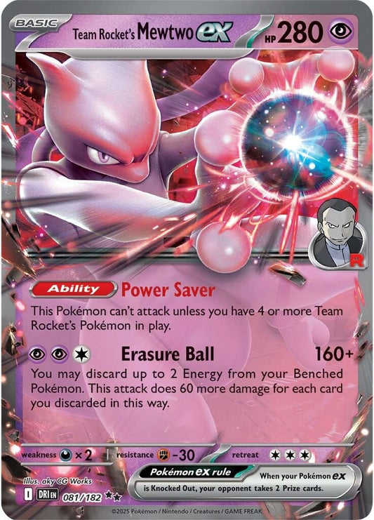 Team Rocket's Mewtwo ex (DRI 081)