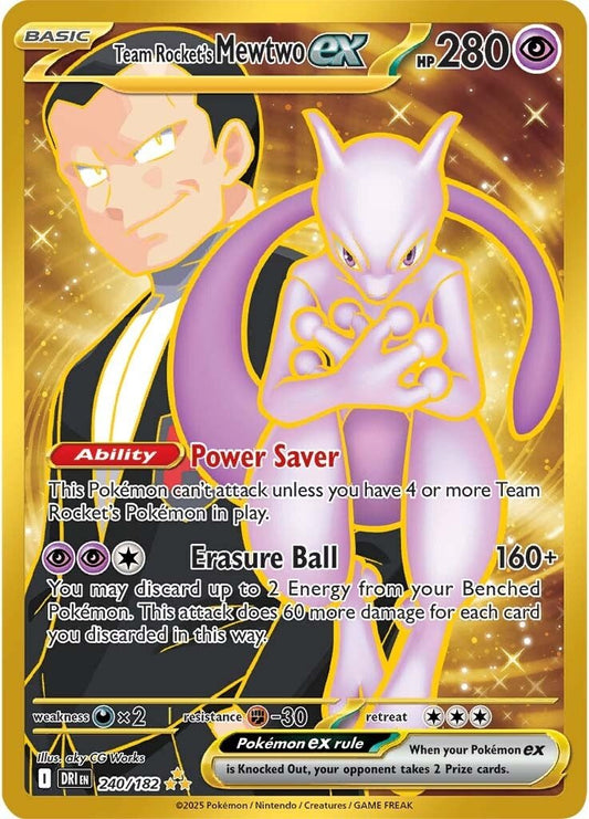 Team Rocket's Mewtwo ex (DRI 240)