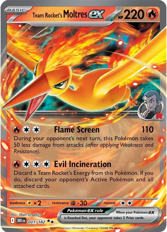 Team Rocket's Moltres ex (DRI 031)