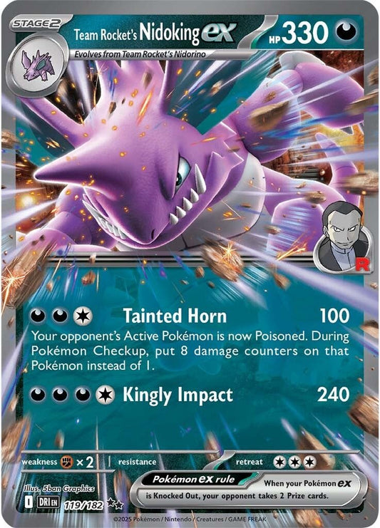 Team Rocket's Nidoking ex (DRI 119)